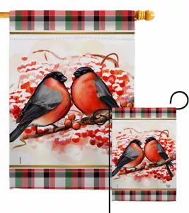 Invierno Amor Pájaros Jardín Bandera País de las Maravillas Decorativo Pequeño Regalo Patio Casa Banner - Imagen 1 de 17