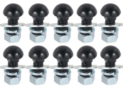 Juego de pernos de parachoques delanteros o traseros negros OER para camioneta Chevy y GMC 1947-1972 Foto 1 de 4