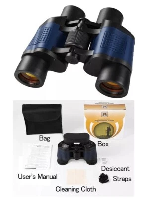 Binoculares Prismaticos Observacion Estrella Al Aire Libre Aves Conciertos 60x60 - Image 1 of 4