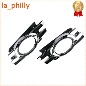 Pair Chorme Front Bumper Fog Light Grille For Mercedes X164 GL320 GL450 LH & RH - Picture 1 of 8