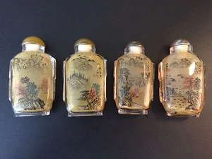 Botella de tabaco pintada en el interior ¡¡¡¡Rara!!! ¡¡¡De colección!!! Lote de 4 piezas - Imagen 1 de 3