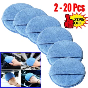 20/10 X 5" Microfiber Foam Sponge Applicator Pads Car Buffing Polish Wax Cleaner - Picture 1 of 19