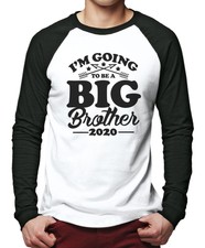 Men Baseball Top I'm going to be a Big Brother 2020 T-Shirt Kids Children T Shi