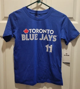T-shirt MLB ragazzo Toronto Blue Jays 11 bichette merce originale M 8/10 nuova - Foto 1 di 4