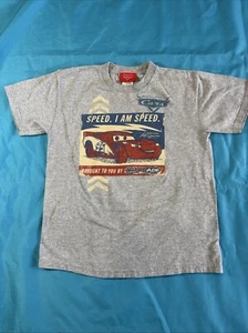 Vintage Disney CARS Tshirt Movie Y2K Kids Size 8/10 Lightening McQueen - Picture 1 of 11