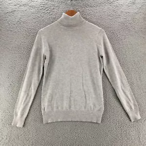 Joseph A Turtle Neck Sweater Womens S Gray Rayon Blend Long Sleeve Pullover New - Picture 1 of 14