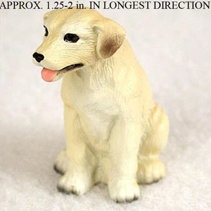 Yellow Lab Mini Hand Painted Figurine Hand Painted - Picture 1 of 1