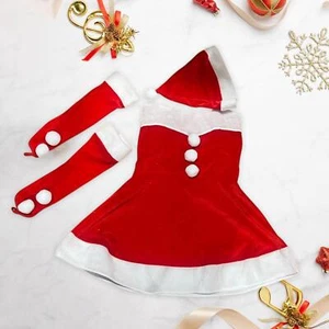 Weihnachtsmann-Kostüm, Kleid für Damen, Weihnachtsoutfit für Nachtclub, - Bild 1 von 6