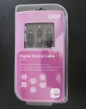 Logik L15DOC10 Digital Optical Cable - 1.5m Black Avc018