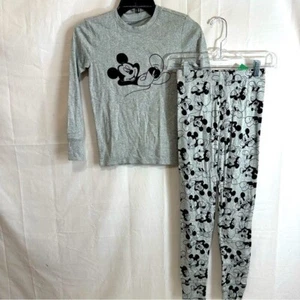 Disney X GAP Kids 2-Piece Mickey Mouse Long Sleeve & Jogger Pants Pajama Set 10 - Picture 1 of 8