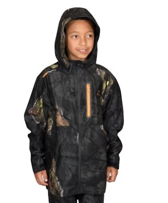 New Realtree Youth Camo Long Sleeve Scent Control Jacket Hooded Mossy Oak - Image 1 of 3