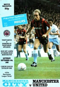 Manchester City v Manchester United 1985-1986 Division One 14/09/1985 - Picture 1 of 1