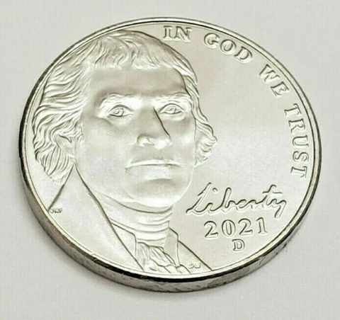 2021 D Jefferson Nickel From BU Bank Rolls Cover