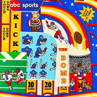 Data East Monday Night Football Pinball Machine Decal Target Set NOS ORIGINAL - Image 1 of 4