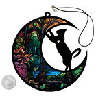  Acrylic Cat Pendant Hanging Moon Ornament Home Decor Crafts