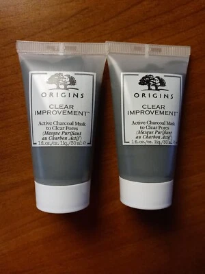 Origins Clear Improvement Active Charcoal Mask To Clear Pores 2X 1.0oz. NWOB - Image 1 of 2