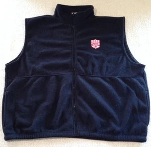 National Capital Velo Club Black Zippered Fleece Vest Ultra Club Collection XXL - Picture 1 of 8