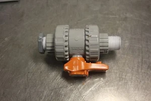 True Union Ball Valve 1/2" VXE TU BV CPVC EPDM S/t Dxeaacff02ip - Picture 1 of 3