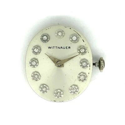 1940’s Wittnauer cal 9E1, 17J Manual Watch Diamond Dial/Movement *PARTS/REPAIR* - Image 1 of 4