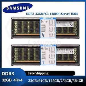 Samsung DDR3 32/64/128/256GB 1600MHZ PC3-12800R ECC Registered Server Speicher - Bild 1 von 7