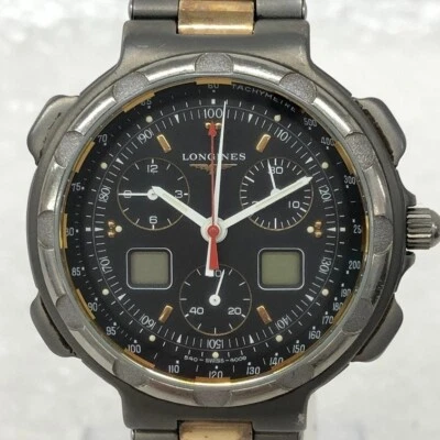 Longines Conquest 4009 Titanium Chronograph Swiss Quartz Men's Watch - Image 1 of 4