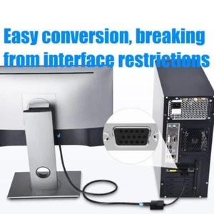 VGA Male To Hdmis Female Adapter 1080P Video Audios Converters For Computer - Zdjęcie 1 z 11