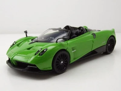 Pagani Huayra Roadster 2018 Verde Metallico Modellino 1:24 MotorMax - Immagine 1 di 4