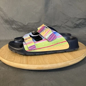 Birkenstock EVA Arizona Sandals Women's 6/37 Multicolor Striped Shoes - Picture 1 of 12