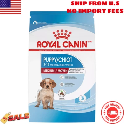 Royal Canin Size Health Nutrition Medium Breed Puppy Dog Dry Food 30lb