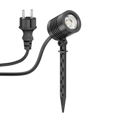 Kleiner LED Gartenstrahler mit Erdspieß TARL für außen, IP65, Stecker, - Bild 1 von 4