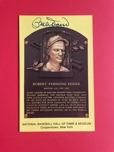 Bobby Doerr Auto Signed Beckett Hall of Fame Postcard Boston Red Sox - Picture 1 of 3