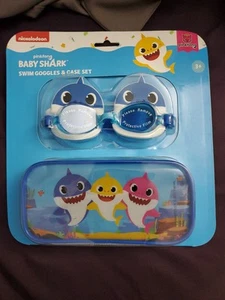 Baby Shark Blue Schwimmbrille & Etui 2021 Pinkfong BRANDNEU - Bild 1 von 3