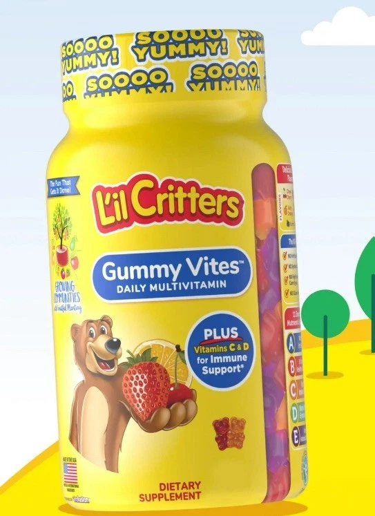 Vitaminas para niños Lil Critters GUMMY VITES 70 ct __ Foto 1 de 1