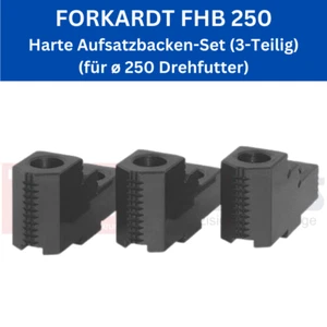 FORKARDT FHB 250 Juego de mordazas duras (3 piezas) para mandril giratorio ø 250 - Imagen 1 de 2