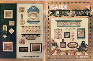 Gail's Kupfer Stanzmuster Buch Stanzmuster Katze Ananas Willkommen 1984 - Bild 1 von 1