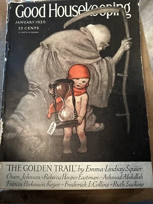 Jan 1929 GOOD HOUSEKEEPING Magazine , VTG ADS & More-Jesse Wilcox Smith Cover - Image 1 of 4