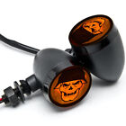 Skull Motorcycle Turn Signals For Harley Davidson Dyna Glide Low Rider
