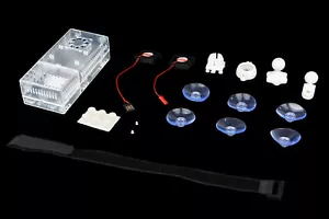 Clear Case Dual Fans for Pi 4 / Pi 5 Stratux ADS-B Fits AHRS Module and GPYes - Picture 1 of 17