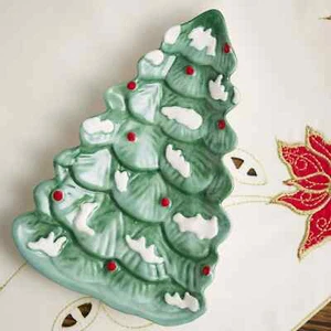 Nuevo Árbol de Navidad en forma de Cuchara Reposapiés Cerámico Esmaltado - Imagen 1 de 4