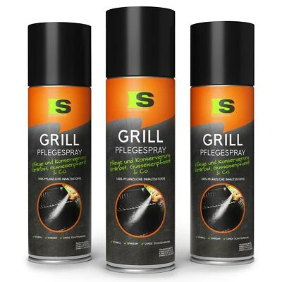 Spraytive 3x500ml Grill-Pflegespray Trennspray Anti-Haft Grillrost Gusseisen - Bild 1 von 4