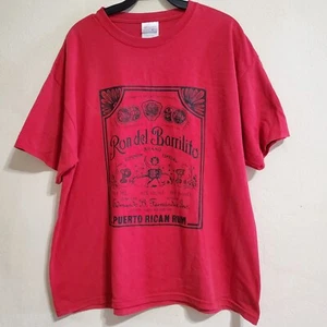 Ron Del Barrilito Puertorican Rum Tshirt Size L Red Hanes - Imagen 1 de 4