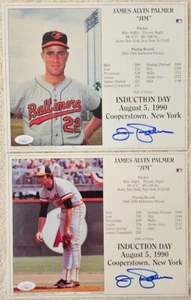 (2) Jim Palmer autographed HOF Induction Day photos, JSA - Baltimore Orioles - Picture 1 of 4