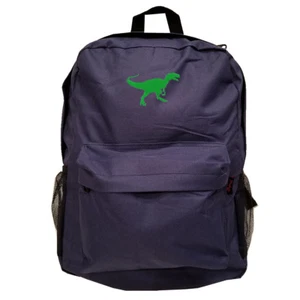NAVY BLUE Backpack Bag with TYRANNOSAURUS DINOSAUR T-REX LOGO EMBROIDERED - Picture 1 of 2