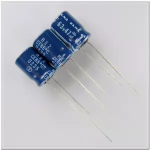 10 Stck./50 Stck. ELNA RE2 Serie 47uF/63V47uF Audio Kondensator 8 x 11,5 mm Steigung 3,5 mm - Bild 1 von 2
