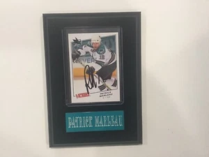 Placa de tarjeta autografiada firmada por Patrick Marleau SJ tiburones de San José c - Imagen 1 de 2