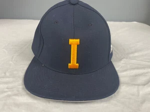 NEW Adidas Vintage Re-Release University Of Illinois Block I Fitted Hat 7 3/8 - Picture 1 of 8