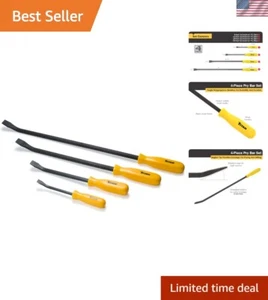 Lightweight and Durable 4-Piece Pry Bar Set for Home and Professional Use - Picture 1 of 6