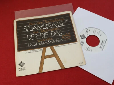 Bernd Kreibich  SESAMSTRASSE DER DIE DAS  7" Single Telefunken Germany Promo - Bild 1 von 2