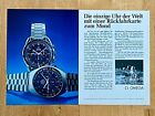 Omega Speedmaster Mark II & Moonwatch Original 1971 Vintage Watch Advert Werbung