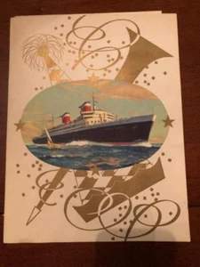 Cruise Line Menu- United States Line- Saturday December 19, 1964 - Picture 1 of 2